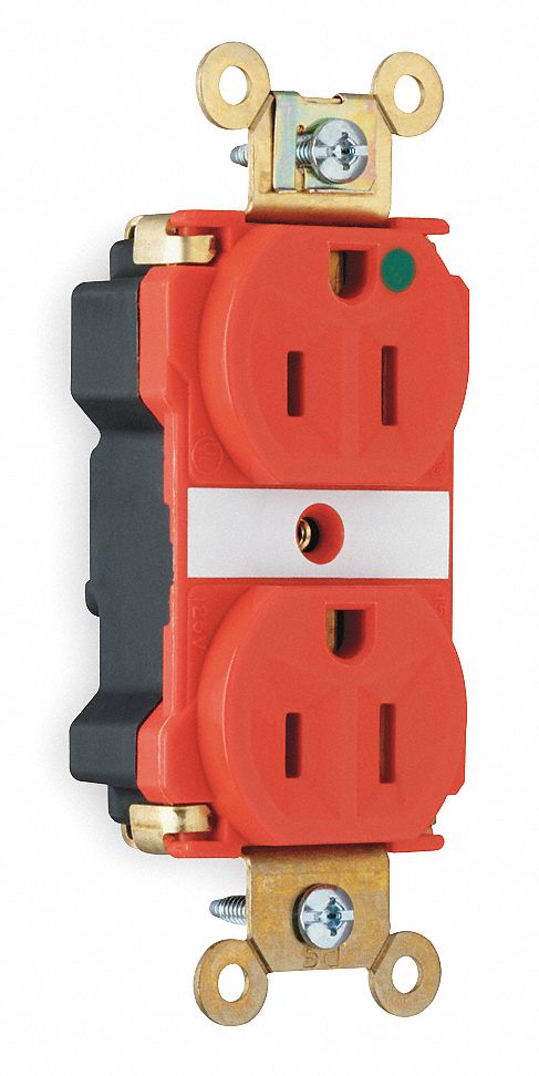 Straight Blade Receptacle, 15 A AC, 5-15R