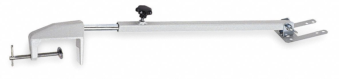 Telescoping Desk Column, 2 In. H, Gray