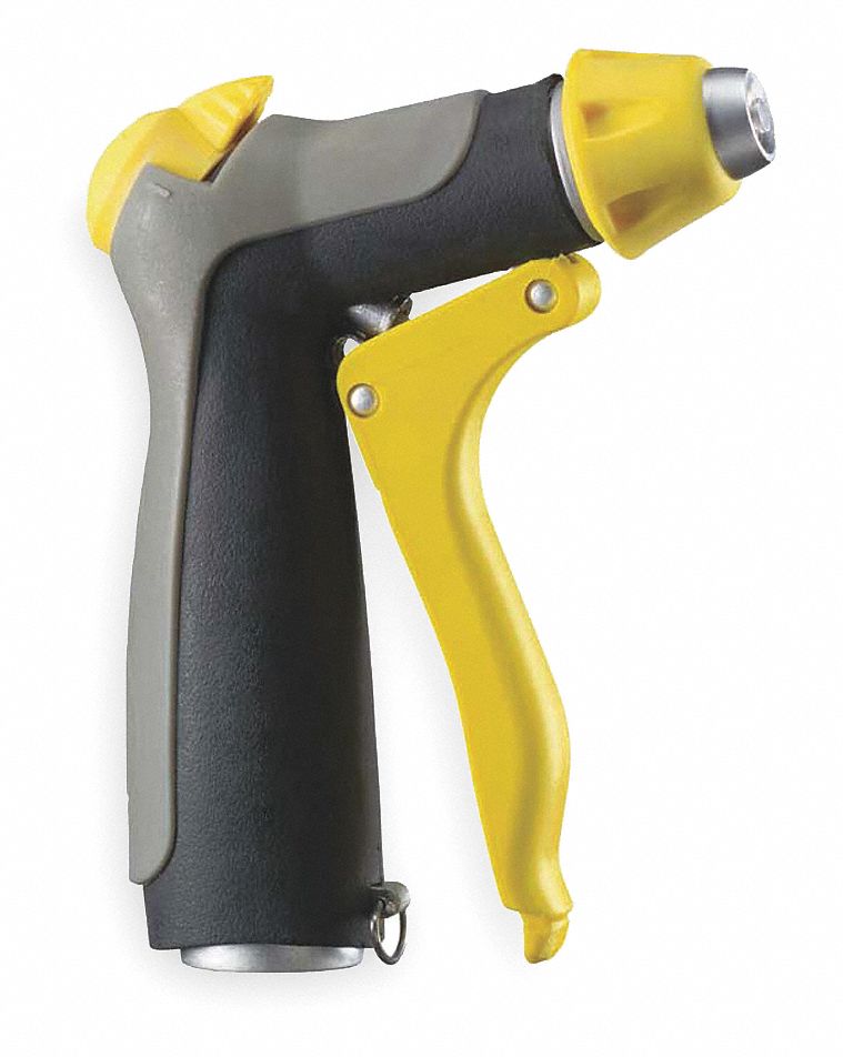 Water Nozzle, Yellow/Black/Gray, 5-3/8In L