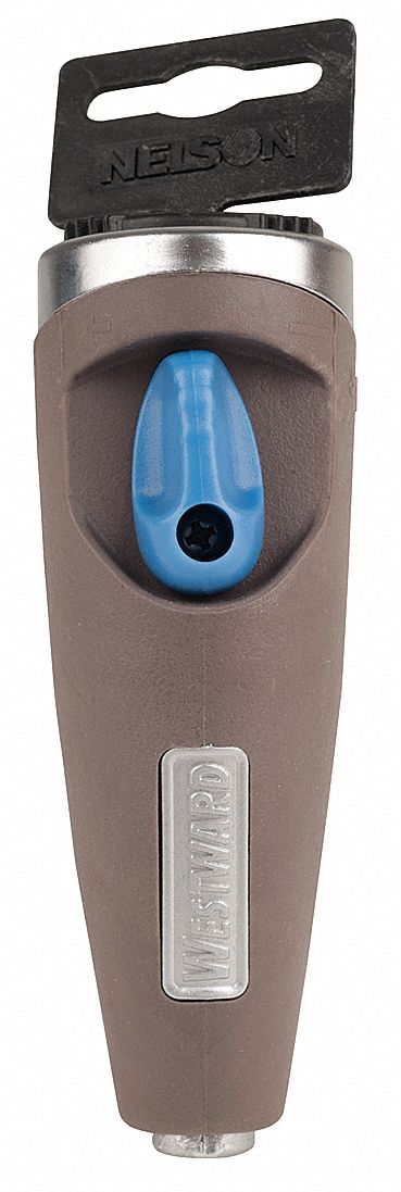 Water Nozzle, Sweeper, Brwn/Bl, 2-5/8 In L