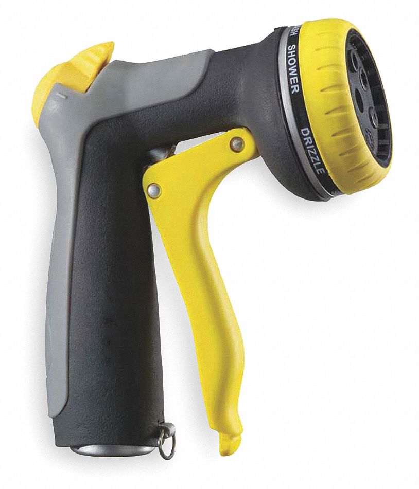 Water Nozzle, Yellow/Black/Gray, 5-1/2In L
