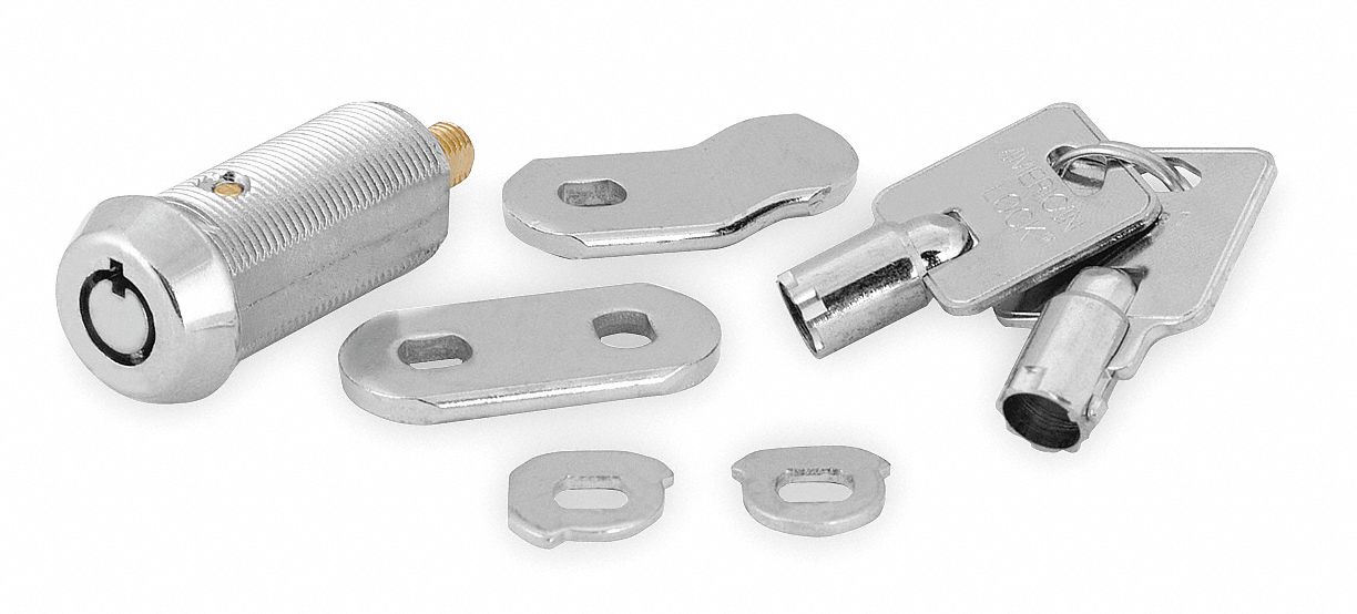Tubular Cam Lock, Nickel, 7 Pin
