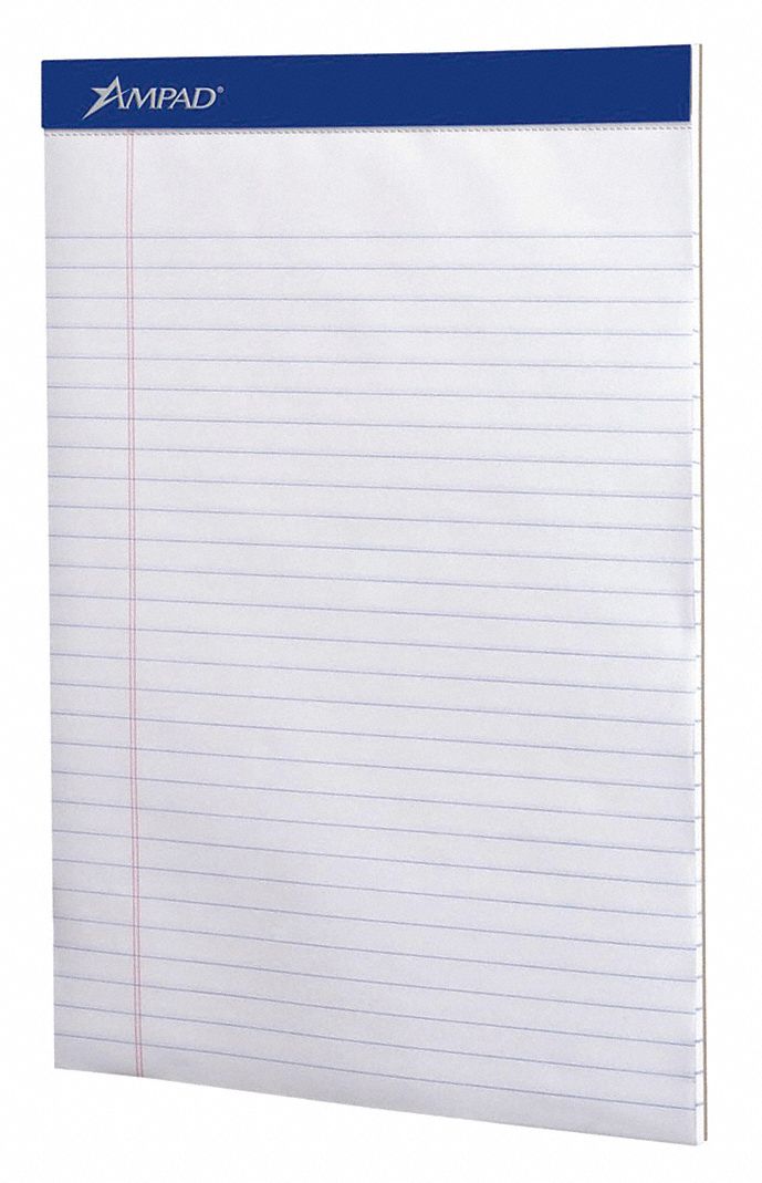 Writing Pad, 8 1/2, Legal, PK12