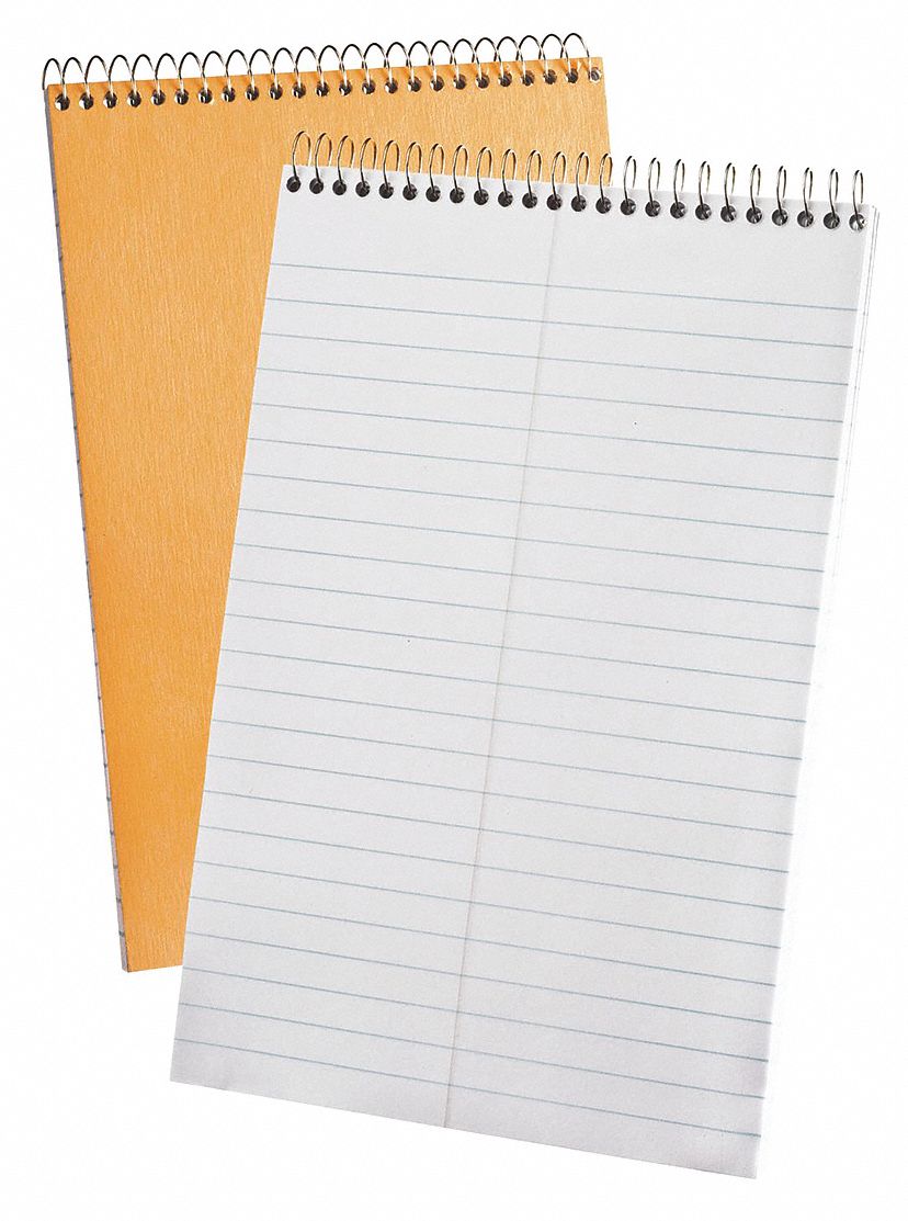 Stenographer Notebook, 6x9, Wht, PK12
