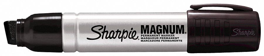 Permanent Marker, Oversized Chisel, Black