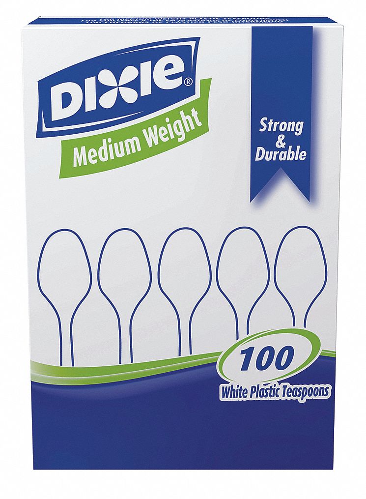 Plastic Spoons, White, Pk1000