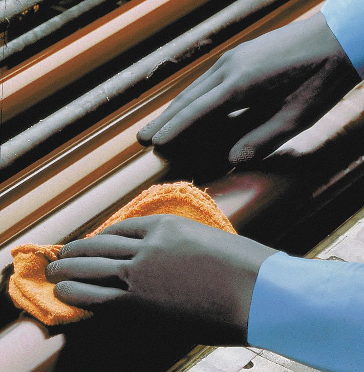 Chemical Resistant Glove, 26 mil, Sz 9, PR