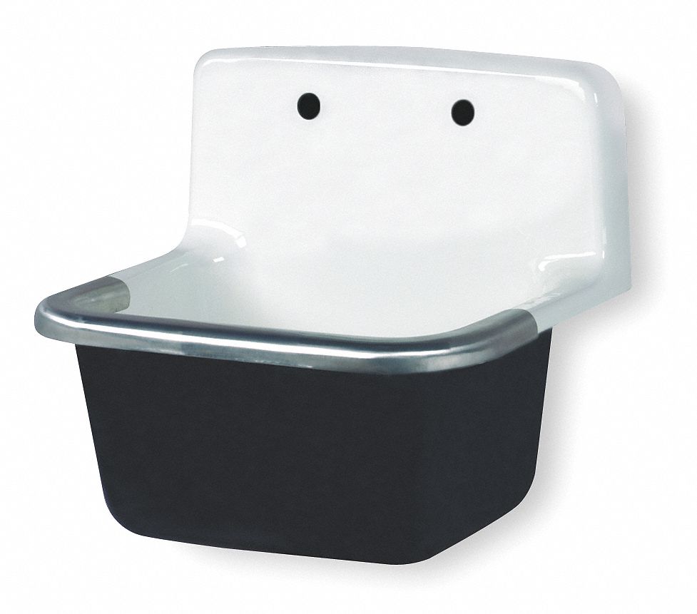 Service Sink, Wall Hung, Cast Iron