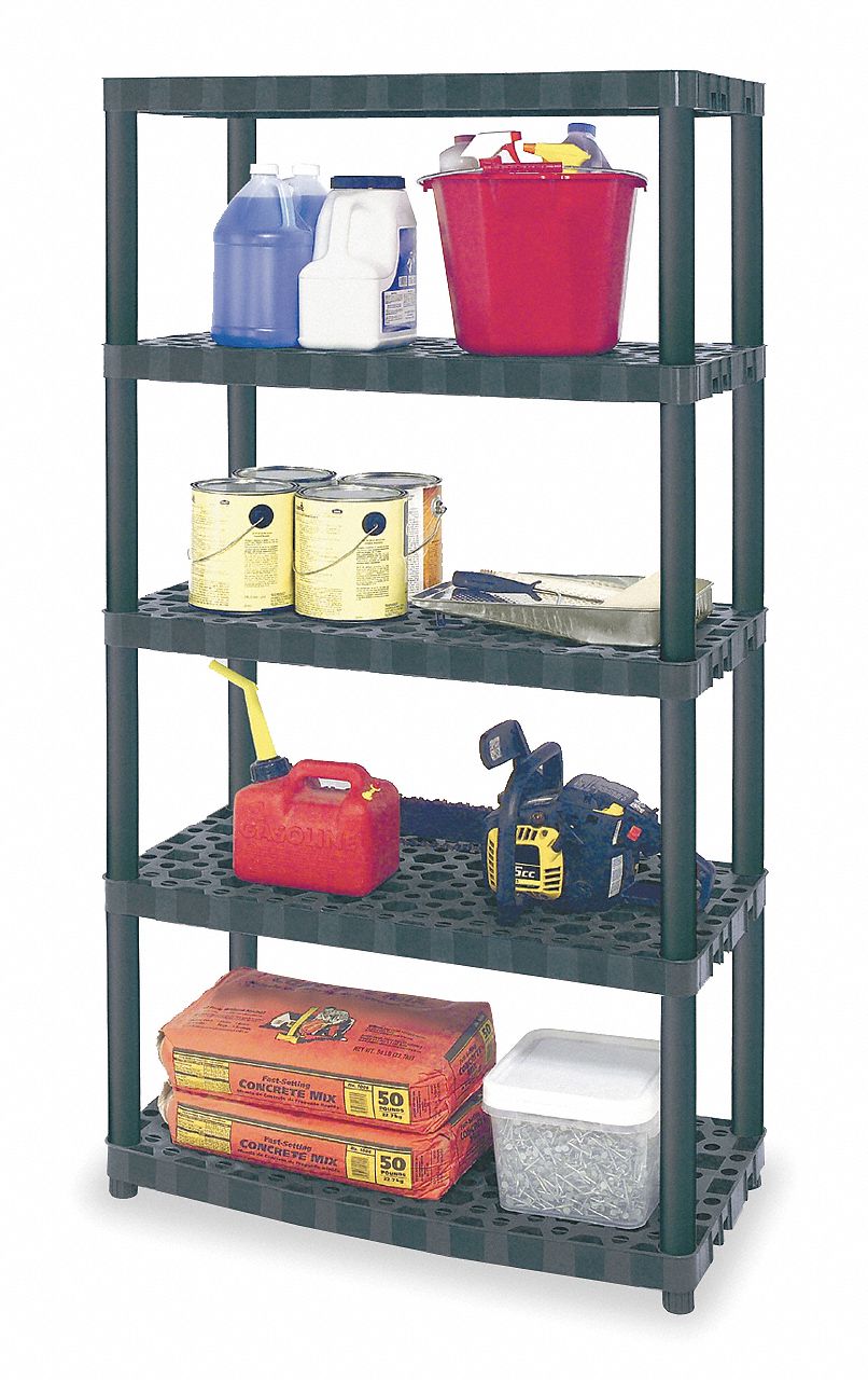 Shelving, 71-3/8InH, 37InW, 18-1/4InD