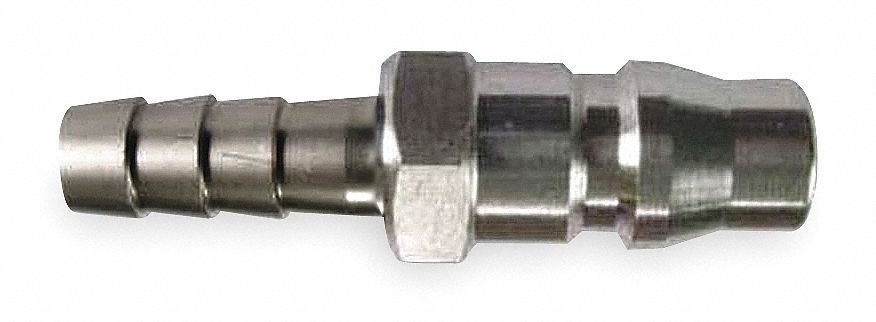 Coupler Plug, 1/2 Barb, 1/4 Body, 400 PSI