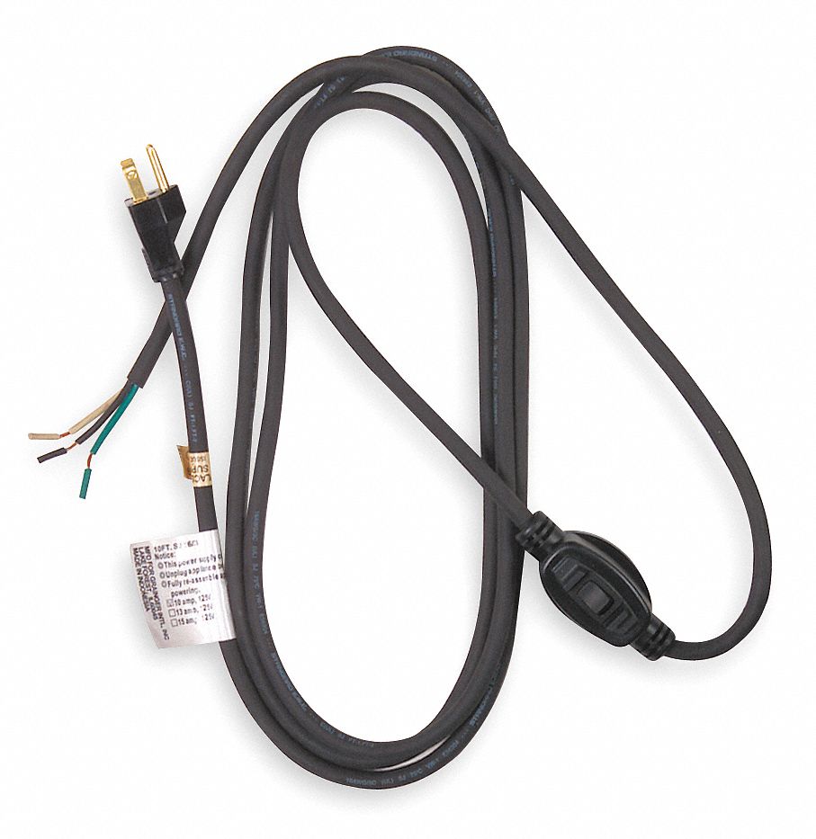 Power Supply Cord, 8 Ft, General Purpose