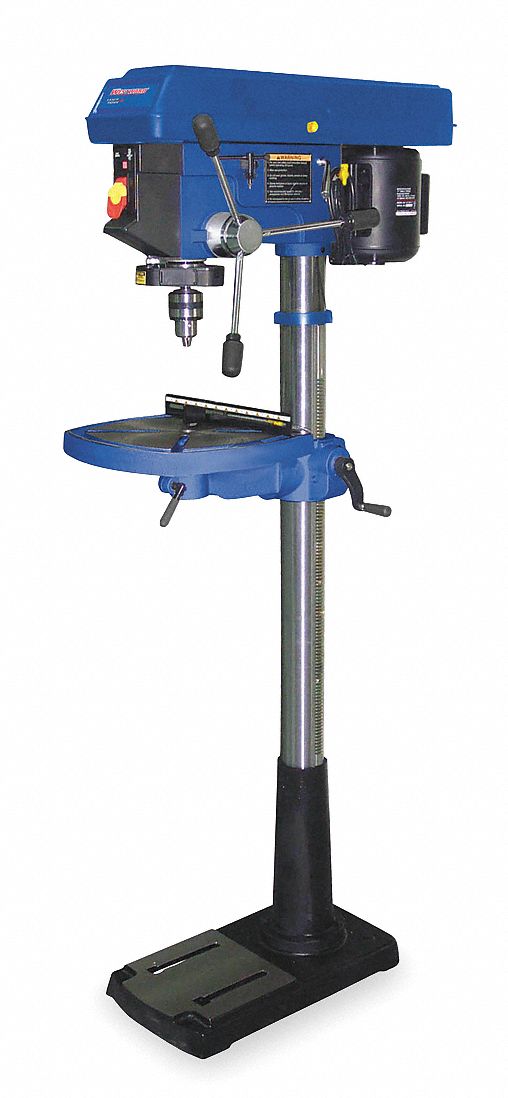 Floor Drill Press, 17 In, 3/4 HP, 115V, 12A