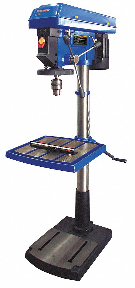 Floor Drill Press, 20 In, 1 HP, 115V, 15A