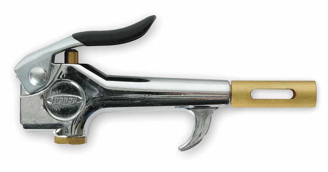 Air Gun, Chrome, 150 psi, 5-1/4 In. L