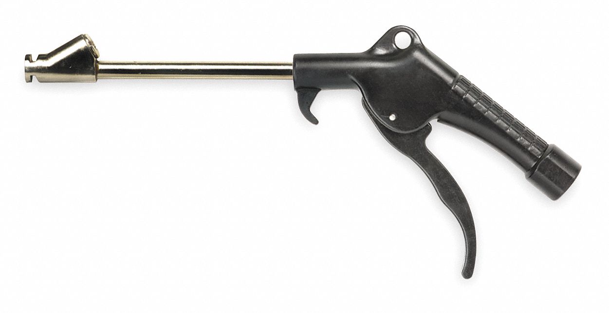 Air Gun, Black, 120 psi, 11-1/2 In. L