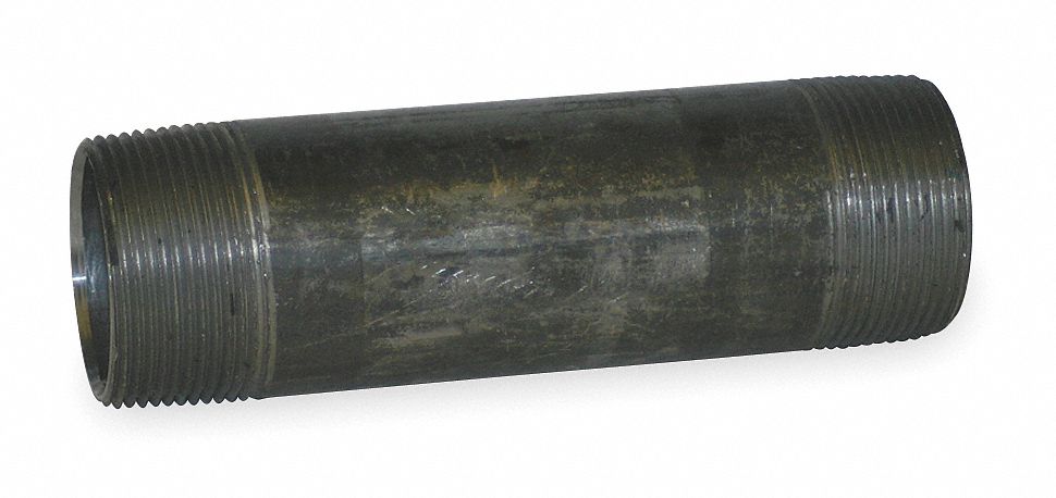 Nipple, Steel, 150 Steam PSI, 1 x 2 1/2 In