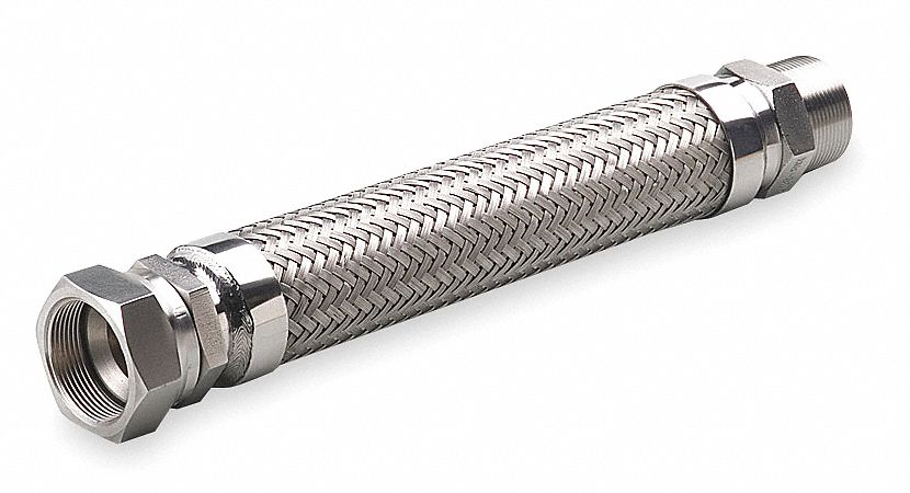 Flexible Metal Hose, Dia 3/4 In