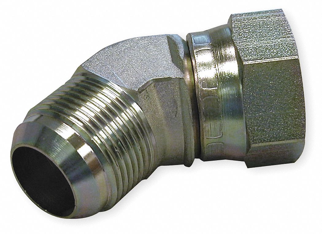 Male Connector, 45 Deg, 5/16 In Tube Sz, SS