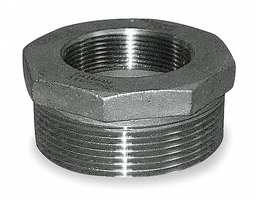Hex Reducing Bushing, 3 x 1 1/2 In, 316 SS