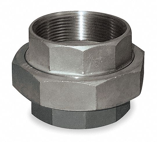 Union, 2 In, 304 Stainless Steel, 150 PSI