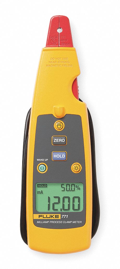 Digital Clamp On Ammeter, Backlit LCD, AA