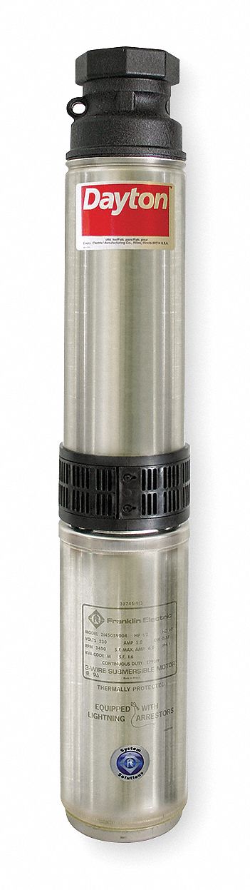 Pump, Deep Well, 3 Wire, 20GPM, 1HP, 230V