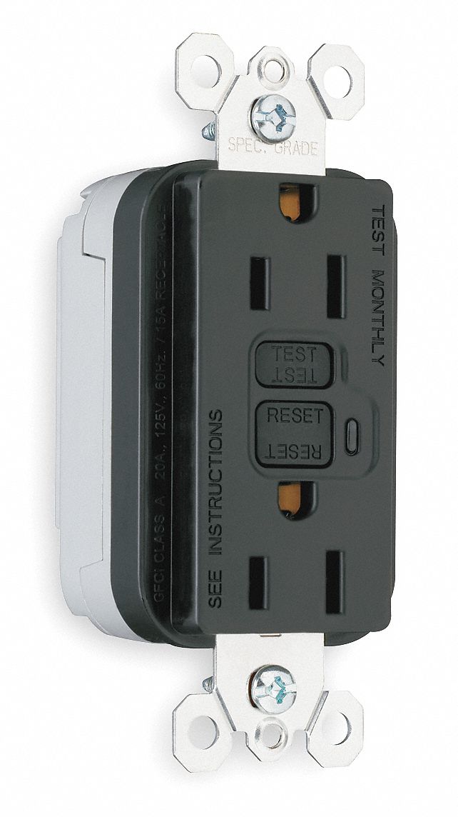 Recptacle, Spec Grade, 15A, Black