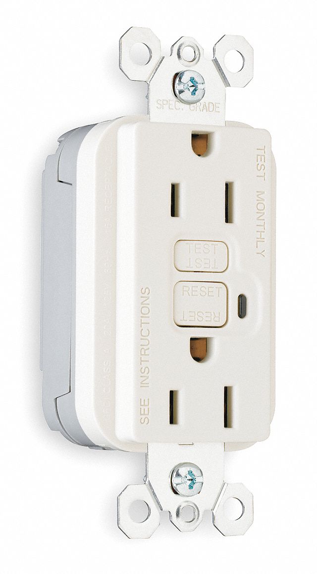 Recptacle, Spec Grade, 15A, Light Almond