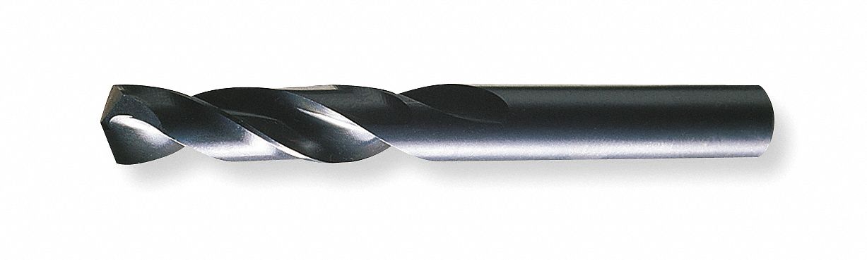 Screw Machine Drill Bit, Blk Oxide, 25/64