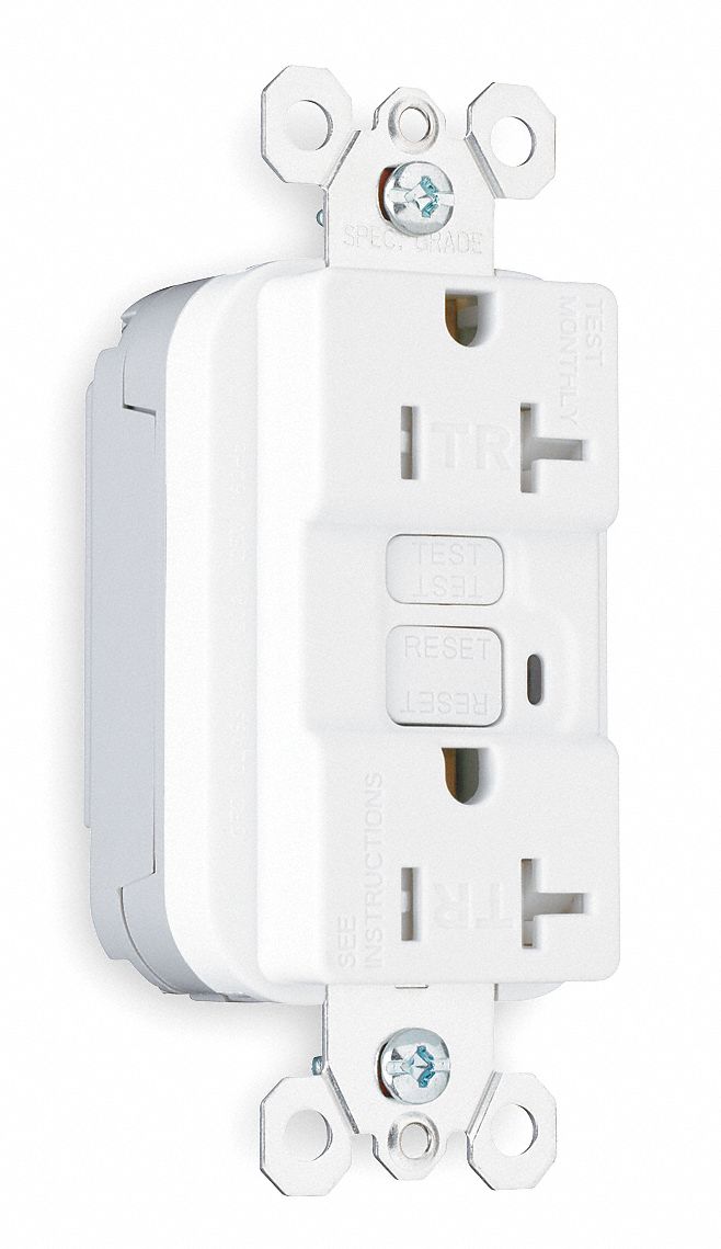 Recptacle, Spec Grade, 20A, White