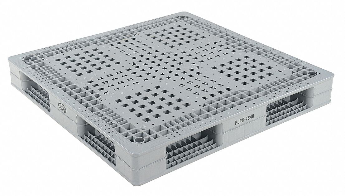 Plastic Pallet, 48x48In, Dynam Cap2200Lb