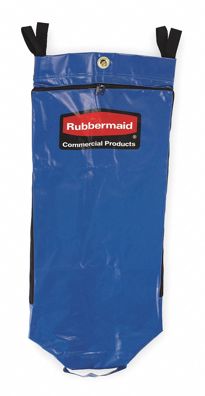 Recycling Cart Bag, Blue, Vinyl