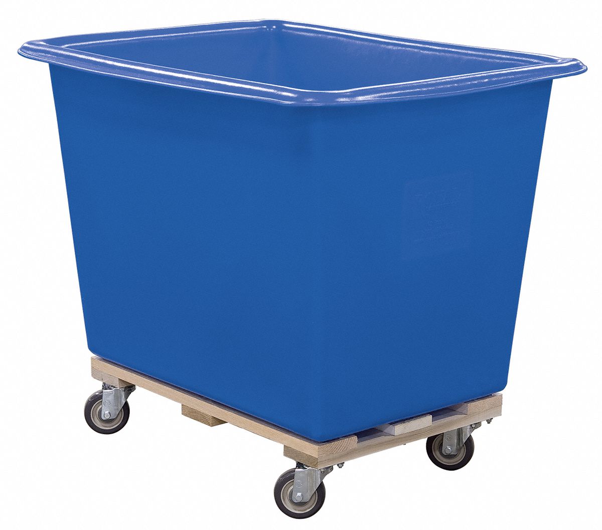 Poly Truck, 12 Bu, Blue, Wood Base