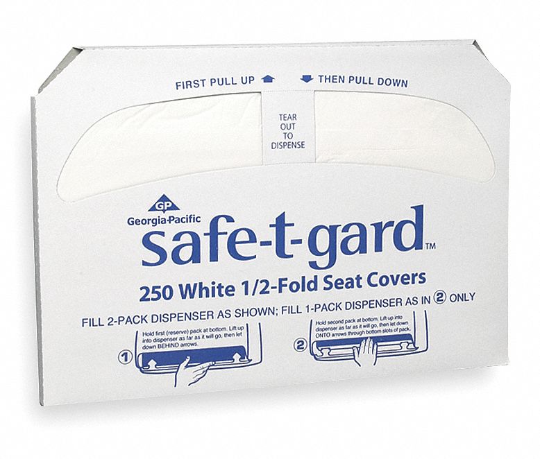 Toilet Seat Cover, Half Fold, PK 5000