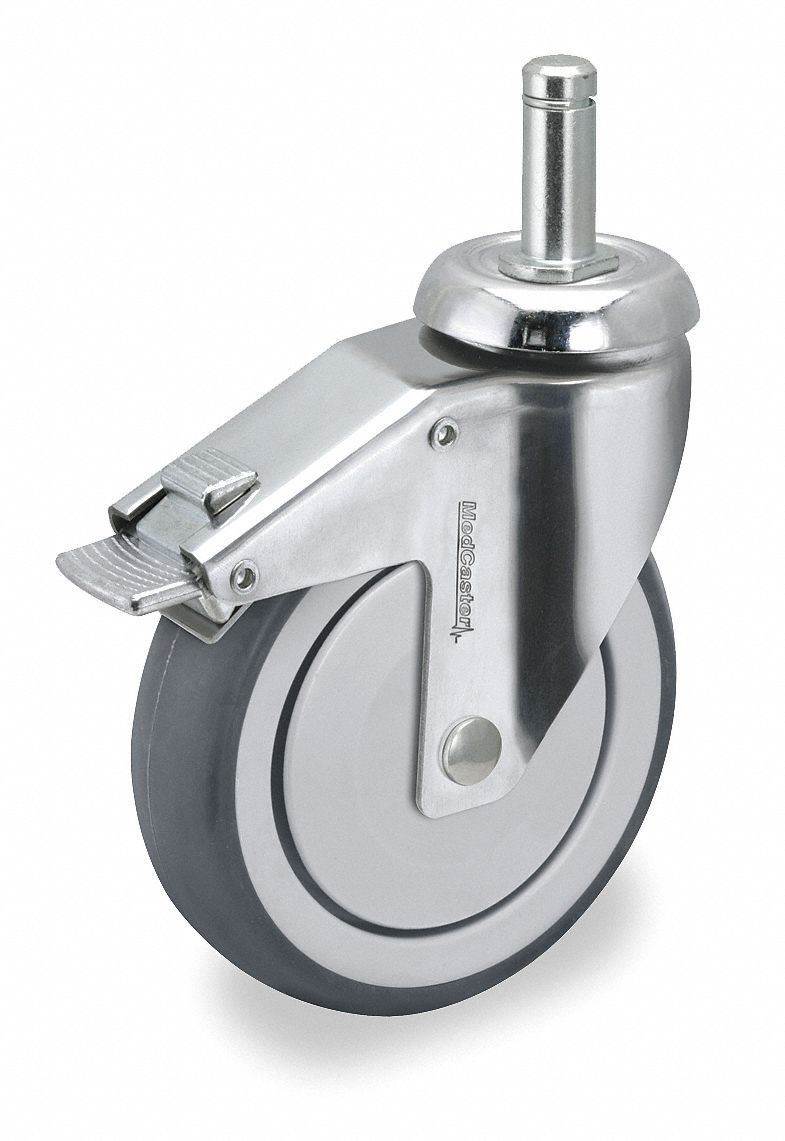 Swivel Stem Cstr w/Totl Lock, 3 In, 190 lb