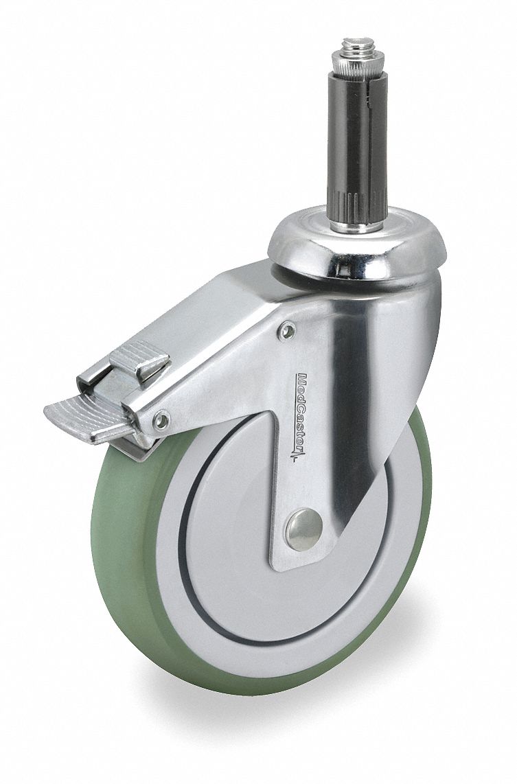 Swivel Stem Cstr w/Totl Lock, 6 In, 240 lb