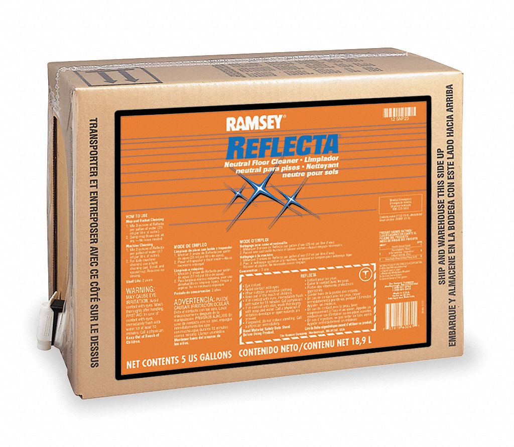 Neutral Floor Cleaner, 5 gal., Orange