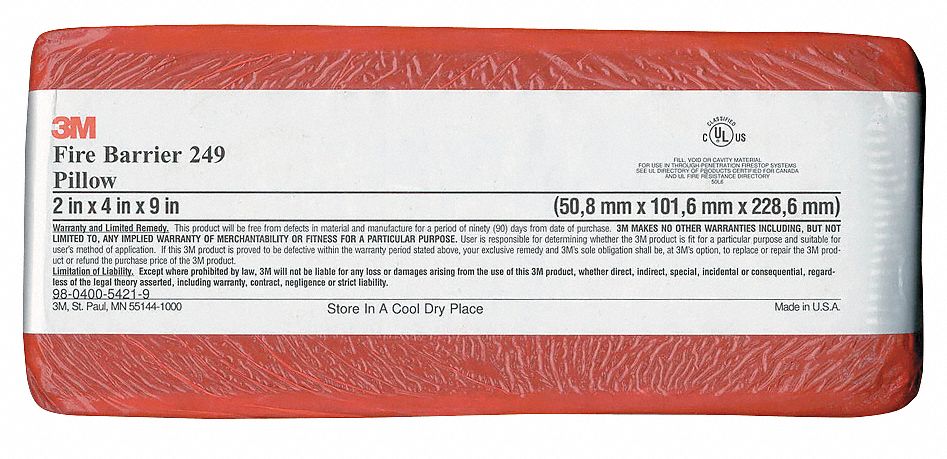 Fire Barrier Pillow, 9 In. L, 4 In. W