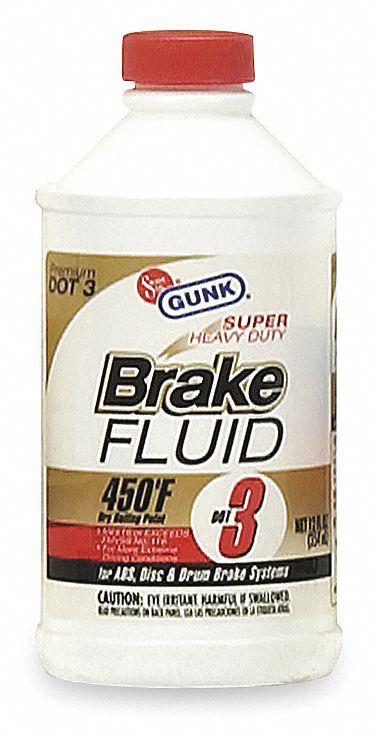Brake Fluid, 12 Oz, Yellow to Amber