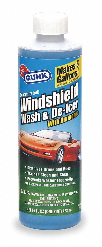 Windshield Washer Solvent, 16 Oz, Blue