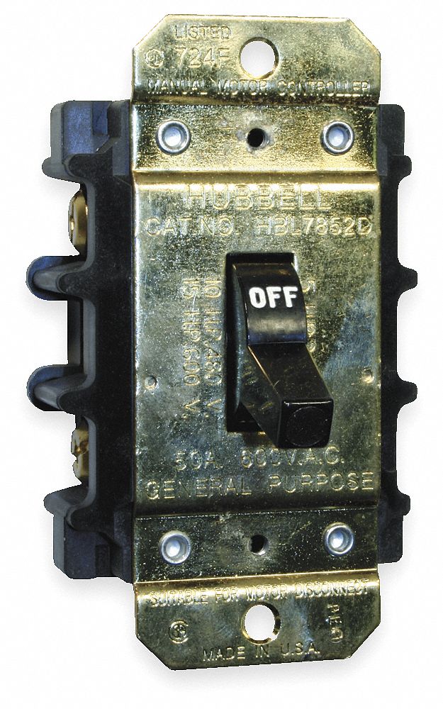 Manual Motor Switch, 50A, 600V, 3 Pole