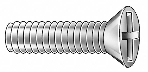 Machine Screw, 10-24x1 1/2 L, PK4000