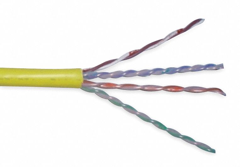 Cable, Riser, Cat6, 23AWG, Yellow