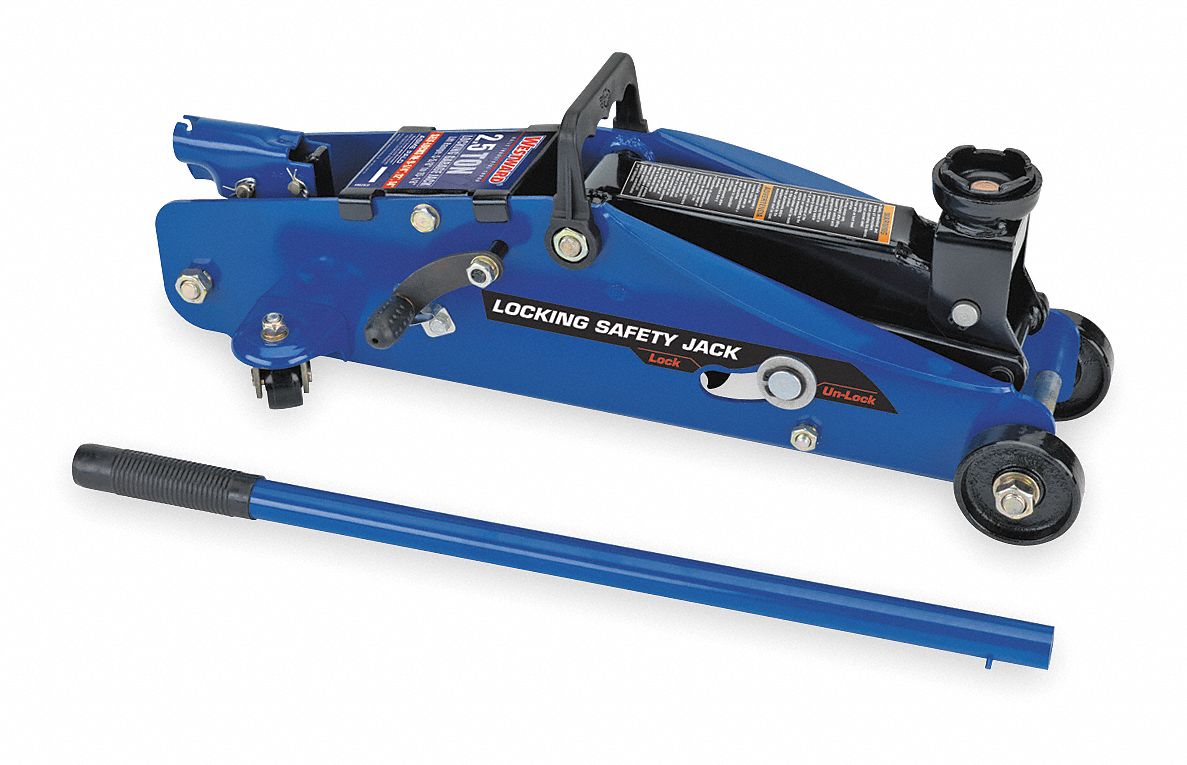 Hydraulic Locking Trolly Jack, 2 1/2 Ton