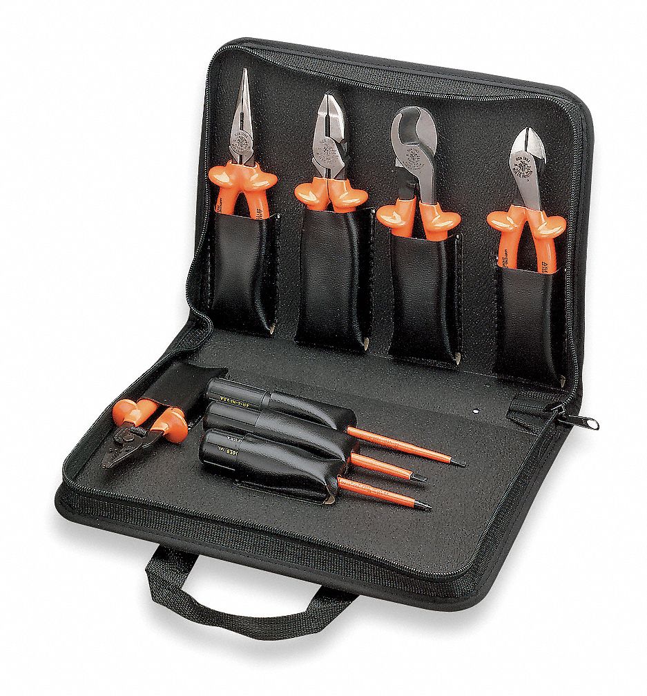 Insulated Tool Set, Soft Case, 8 Pc