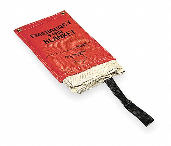 Fire Blanket and Pouch, Fiberglass