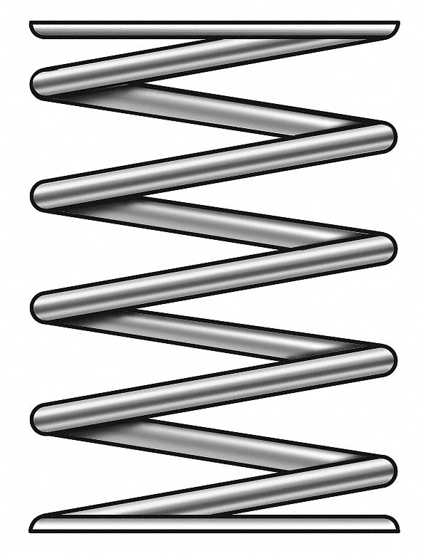 Compress Spring, 1 1/2x0.038 In, PK5
