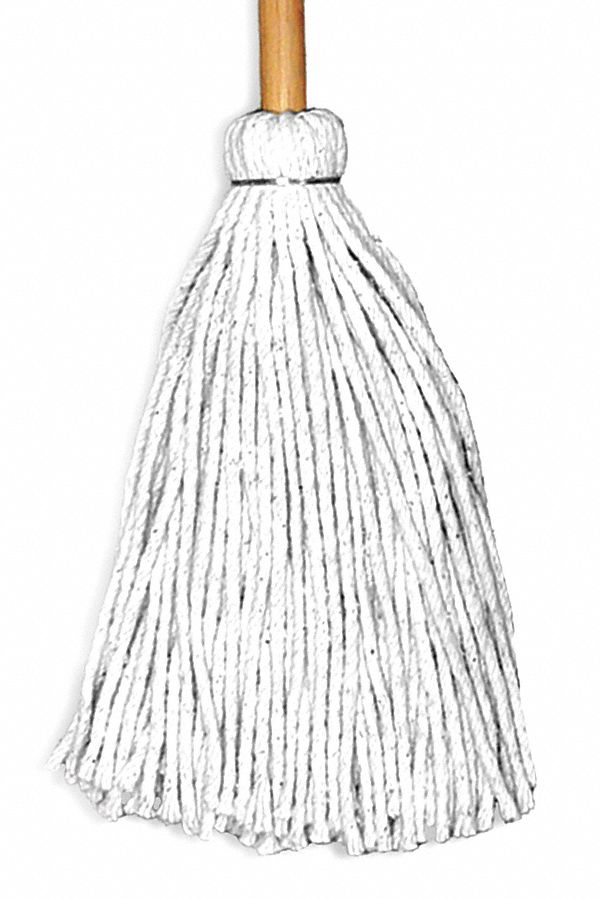 Economy Deck Mop, String, Cotton