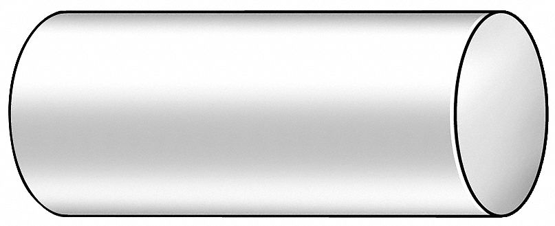 Rod, PEI, Amber, 3/8 In Dia x 1 Ft L
