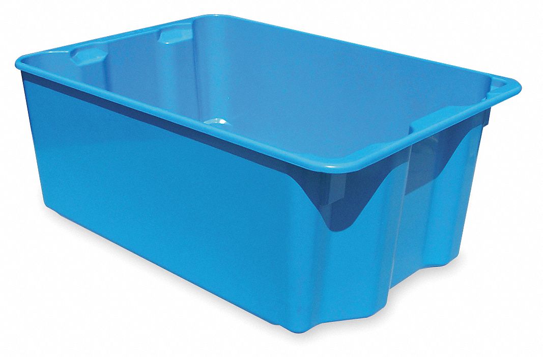 Stacking & Nesting Container, HD, Blue